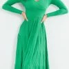 My Girl CLOTHING Sandralee Long Sleeve Dress - Green