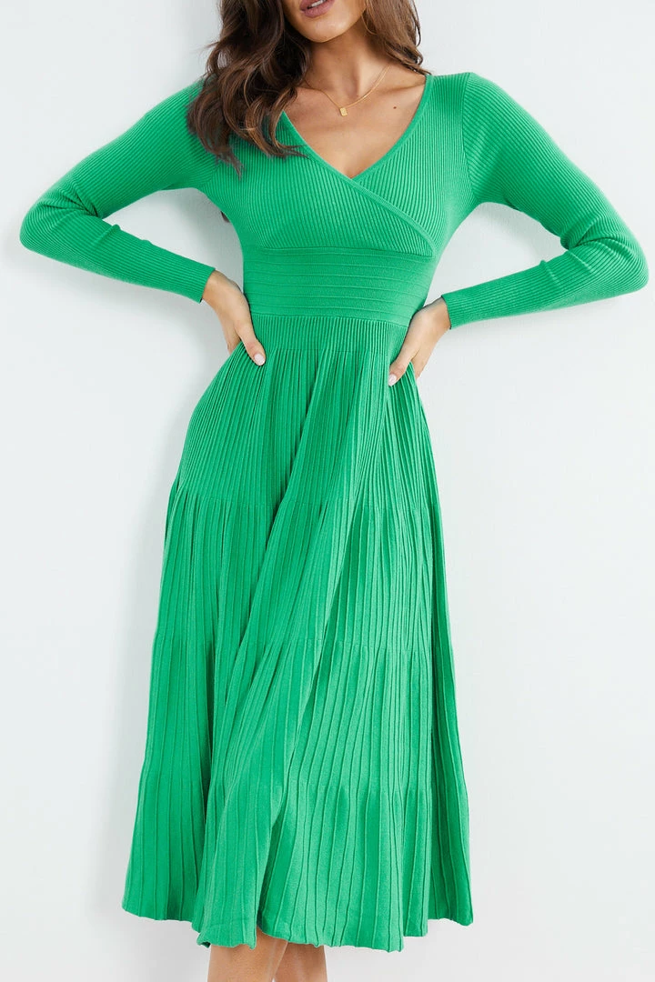 My Girl CLOTHING Sandralee Long Sleeve Dress - Green 3 My Girl CLOTHING Sandralee Long Sleeve Dress - Green
