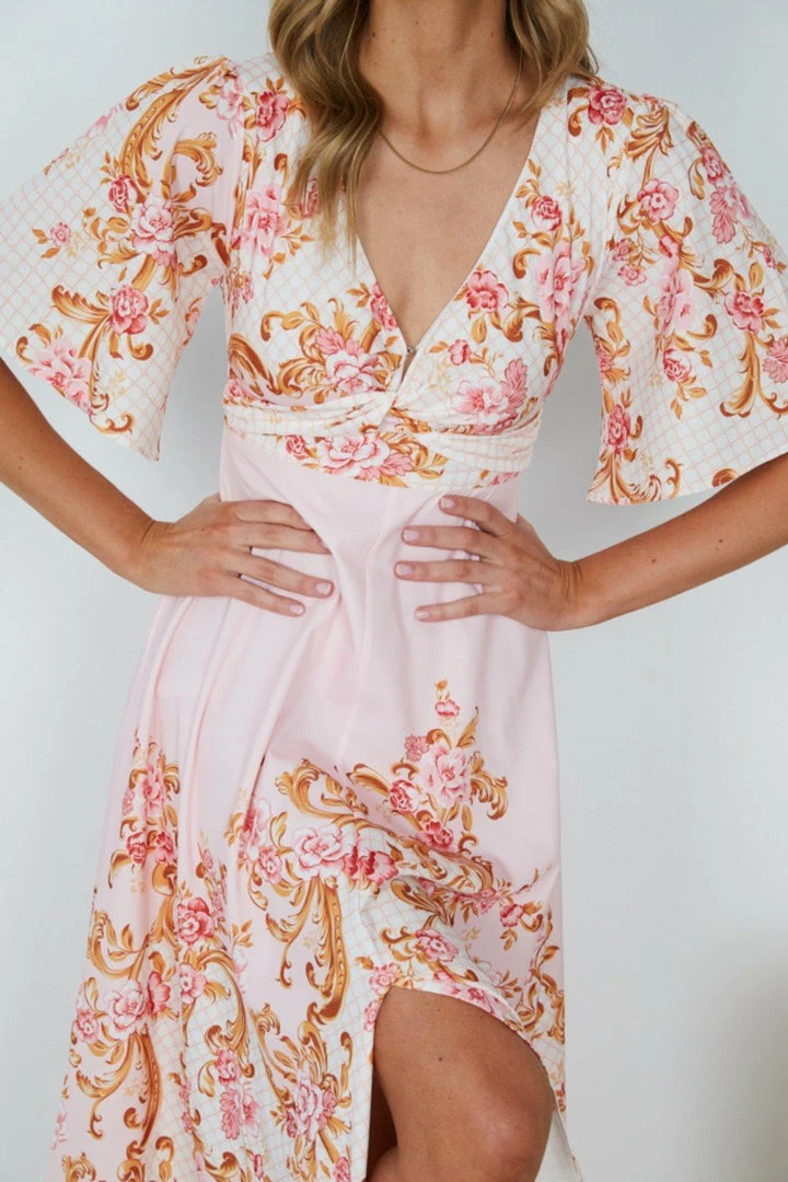 WeLove Fashion Sarmie Dress - Pink Floral 7 WeLove Fashion Sarmie Dress - Pink Floral