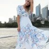 WeLove Fashion Sarmie Dress - Blue Floral CLOTHING