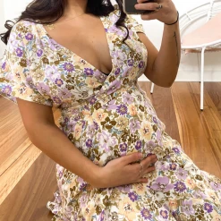 Rock Denim CLOTHING Tangerine Dress - Floral Print