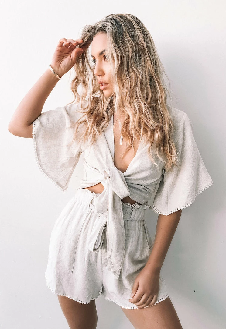 Miracle Fashion Refreshed Shorts - Beige 3 Miracle Fashion Refreshed Shorts - Beige