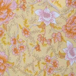 HQ Fashion Seara Dress - Mustard Print