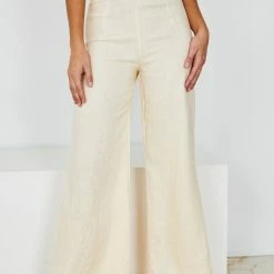White Closet Selda Pants - Butter CLOTHING