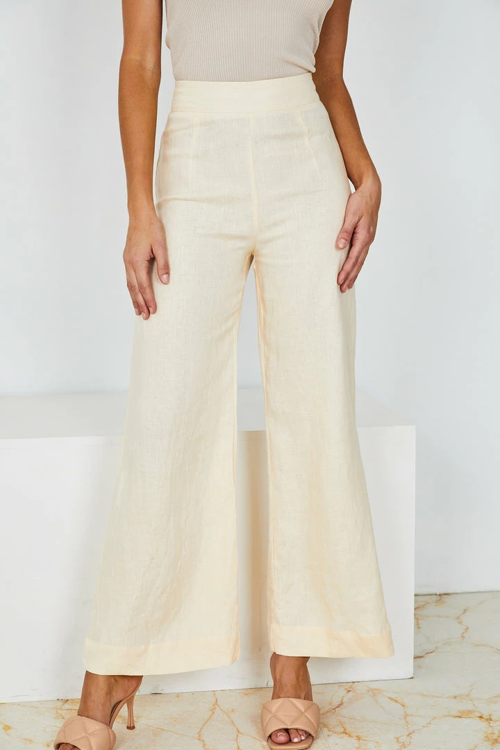 White Closet Selda Pants - Butter CLOTHING 3 White Closet Selda Pants - Butter CLOTHING