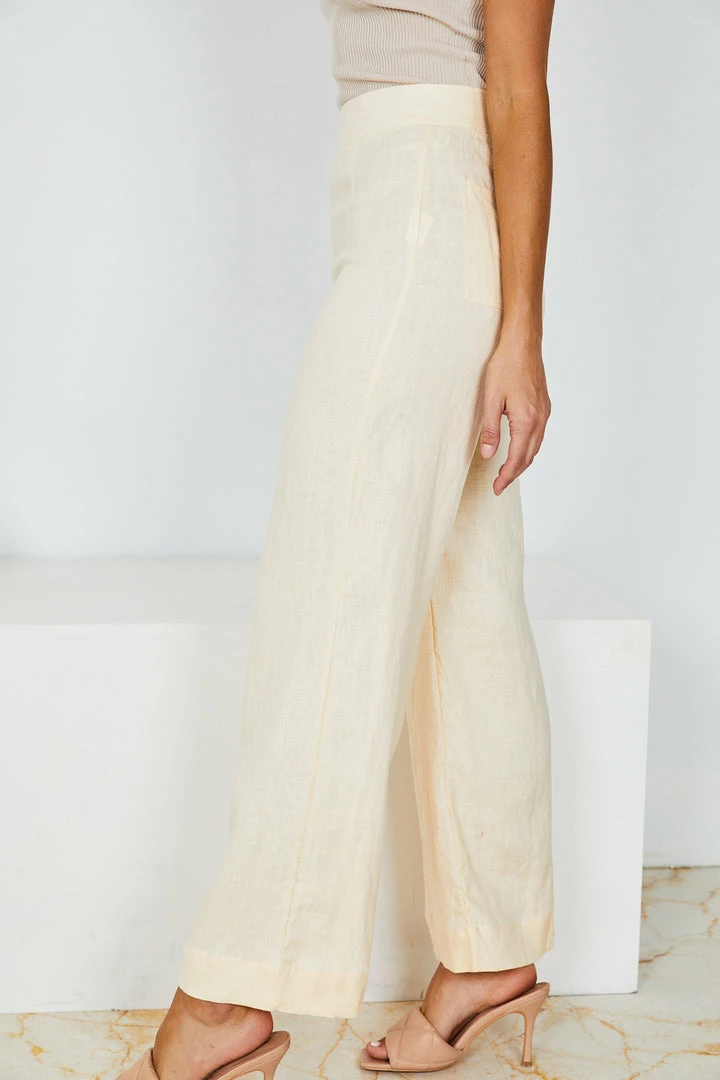 White Closet Selda Pants - Butter CLOTHING 5 White Closet Selda Pants - Butter CLOTHING