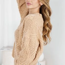 Pink Diamond Seleucia Knit - Camel CLOTHING