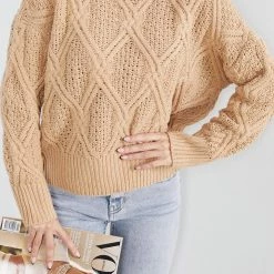 Pink Diamond Seleucia Knit - Camel CLOTHING