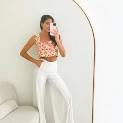 White Closet CLOTHING Selma Top - Multi Floral