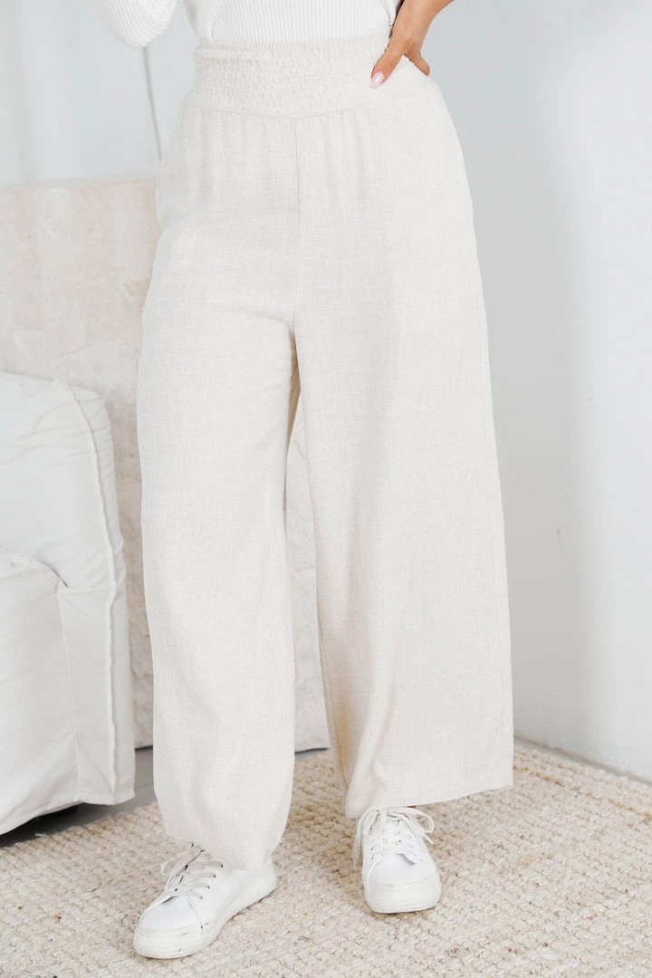 Miracle Fashion Shafaelle Pants - Beige CLOTHING 7 Miracle Fashion Shafaelle Pants - Beige CLOTHING