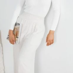 Miracle Fashion Shafaelle Pants - Beige CLOTHING 12 Miracle Fashion Shafaelle Pants - Beige CLOTHING