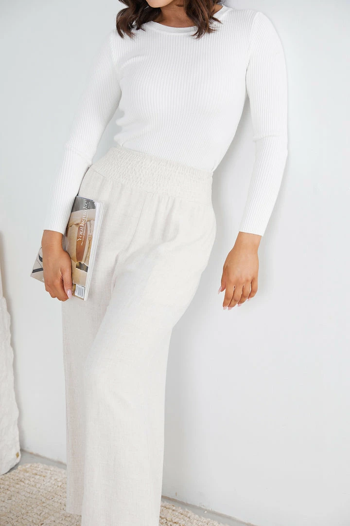 Miracle Fashion Shafaelle Pants - Beige CLOTHING 6 Miracle Fashion Shafaelle Pants - Beige CLOTHING