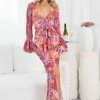 Wild Ginger Shilah Dress - Pink Print CLOTHING
