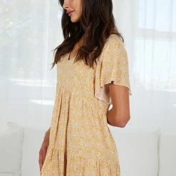 HQ Fashion Sparks Dress - Yellow Print 11 HQ Fashion Sparks Dress - Yellow Print