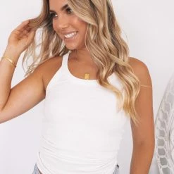 Sunny Girl CLOTHING Subtle Singlet - White