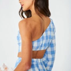 Reverse Summa Dress - Blue Gingham CLOTHING 19 Reverse Summa Dress - Blue Gingham CLOTHING