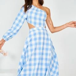 Reverse Summa Dress - Blue Gingham CLOTHING