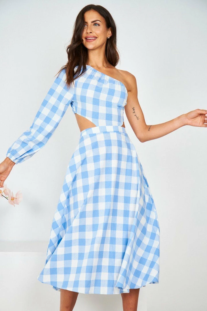 Reverse Summa Dress - Blue Gingham CLOTHING 3 Reverse Summa Dress - Blue Gingham CLOTHING