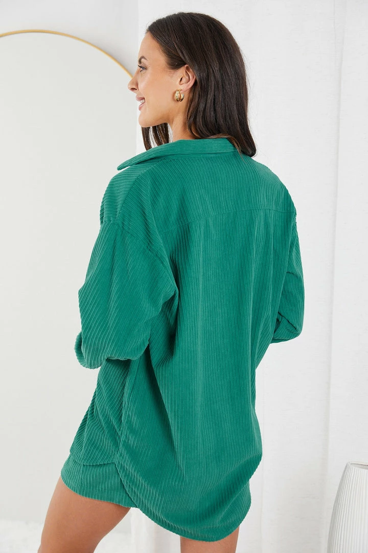 Style Box CLOTHING Suzanne Shirt - Green 4 Style Box CLOTHING Suzanne Shirt - Green