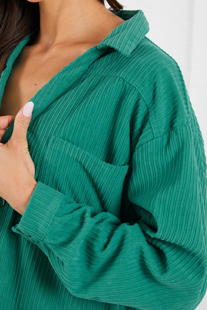 Style Box CLOTHING Suzanne Shirt - Green 9 Style Box CLOTHING Suzanne Shirt - Green