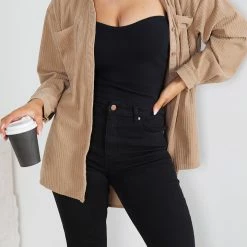 Style Box Suzanne Shirt - Mocha CLOTHING 12 Style Box Suzanne Shirt - Mocha CLOTHING