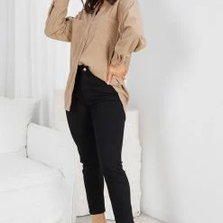 Style Box Suzanne Shirt - Mocha CLOTHING 13 Style Box Suzanne Shirt - Mocha CLOTHING