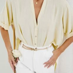 Desire Synna Shirt - Yellow