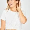 Society Addict CLOTHING Twisted Top - White 2 Society Addict CLOTHING Twisted Top - White