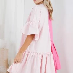 YH & Co (Chloe Yip) CLOTHING Tabbie Dress - Hot Pink