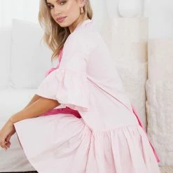 YH & Co (Chloe Yip) CLOTHING Tabbie Dress - Hot Pink