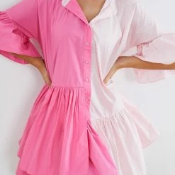 YH & Co (Chloe Yip) CLOTHING Tabbie Dress - Hot Pink