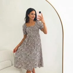 Miracle Fashion Taga Dress - Leopard Print