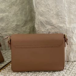 Adorne Ruella Bag - Tan Gold Accessories