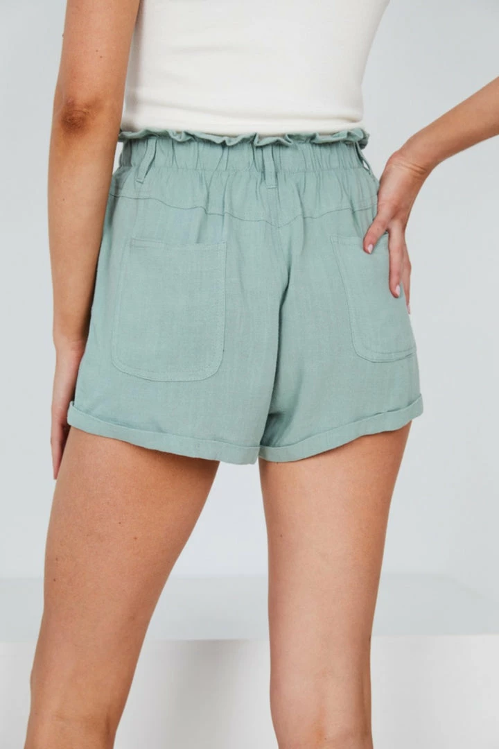 Style Box Tasha Shorts - Sage 5 Style Box Tasha Shorts - Sage