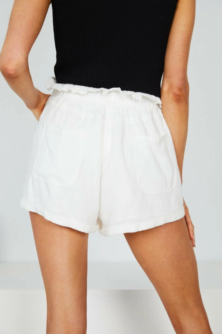 Style Box Tasha Shorts - White CLOTHING 4 Style Box Tasha Shorts - White CLOTHING