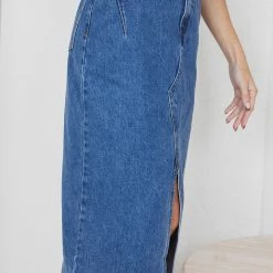 Paper Heart Tashia Skirt - Blue Denim 11 Paper Heart Tashia Skirt - Blue Denim