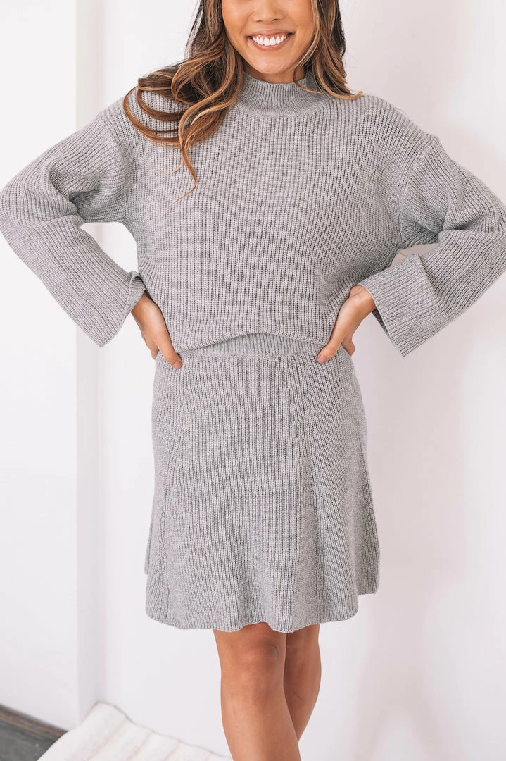 HQ Fashion CLOTHING Tatiana Skirt - Grey 3 HQ Fashion CLOTHING Tatiana Skirt - Grey