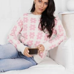 Miracle Fashion Tedynna Knit - Pink Floral