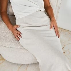 Desire CLOTHING Tempest Skirt - Beige