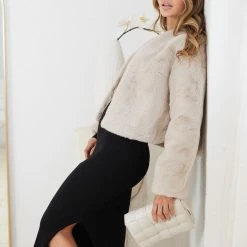 Pink Diamond Terah Jacket - Beige