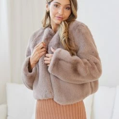 Pink Diamond Terah Jacket - Mocha