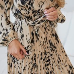 Dream House Tesia Dress - Beige Print 15 Dream House Tesia Dress - Beige Print