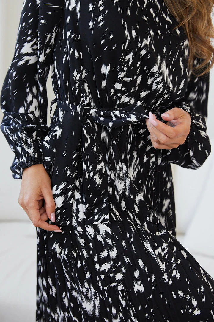 Dream House CLOTHING Tesia Dress - Black Print 9 Dream House CLOTHING Tesia Dress - Black Print