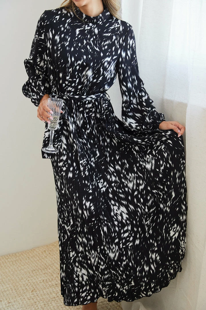 Dream House CLOTHING Tesia Dress - Black Print 6 Dream House CLOTHING Tesia Dress - Black Print