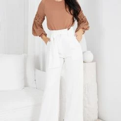 Style Box Tia Top - Camel