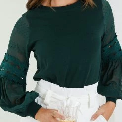 Style Box Tia Top - Forest Green CLOTHING 12 Style Box Tia Top - Forest Green CLOTHING
