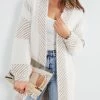 Pink Diamond Tima Cardigan - Beige Print 2 Pink Diamond Tima Cardigan - Beige Print