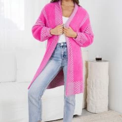 Pink Diamond Tima Cardigan - Pink Print