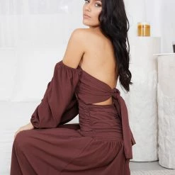 My Girl CLOTHING Timotania Dress - Chocolate