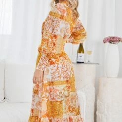 Wild Ginger Tirzanna Dress - Yellow Print CLOTHING 11 Wild Ginger Tirzanna Dress - Yellow Print CLOTHING